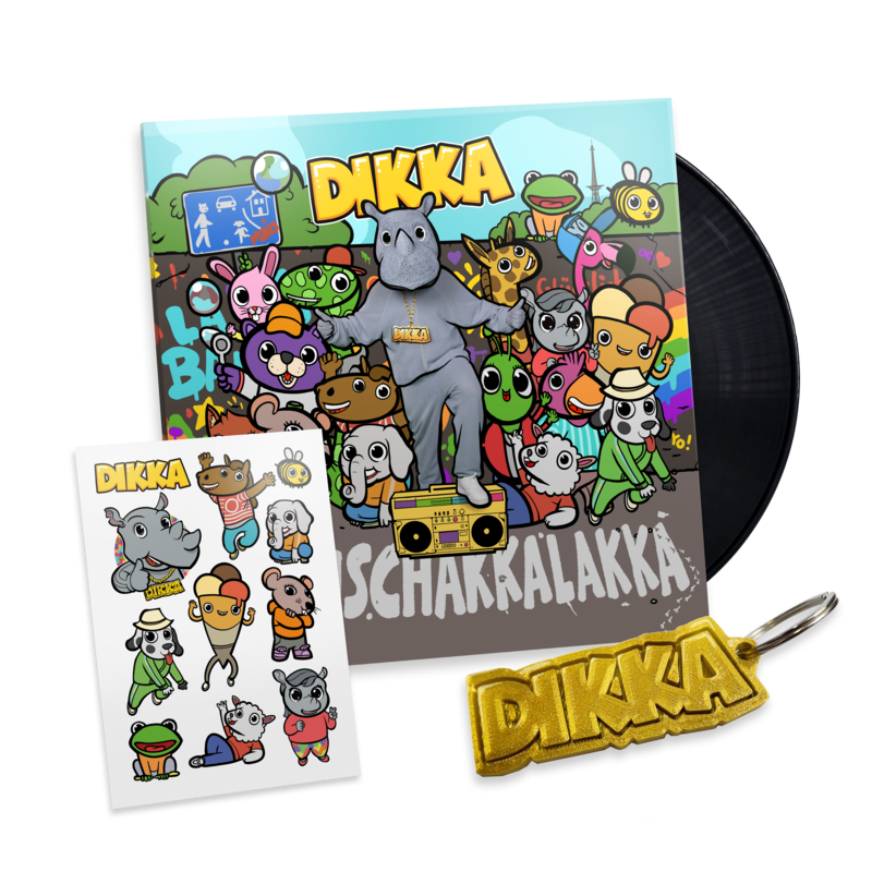 Boom Schakkalakka by DIKKA - Exkl. Fan Bundle: signierte LP + Tattoos + Schlüsselanhänger - shop now at DIKKA store