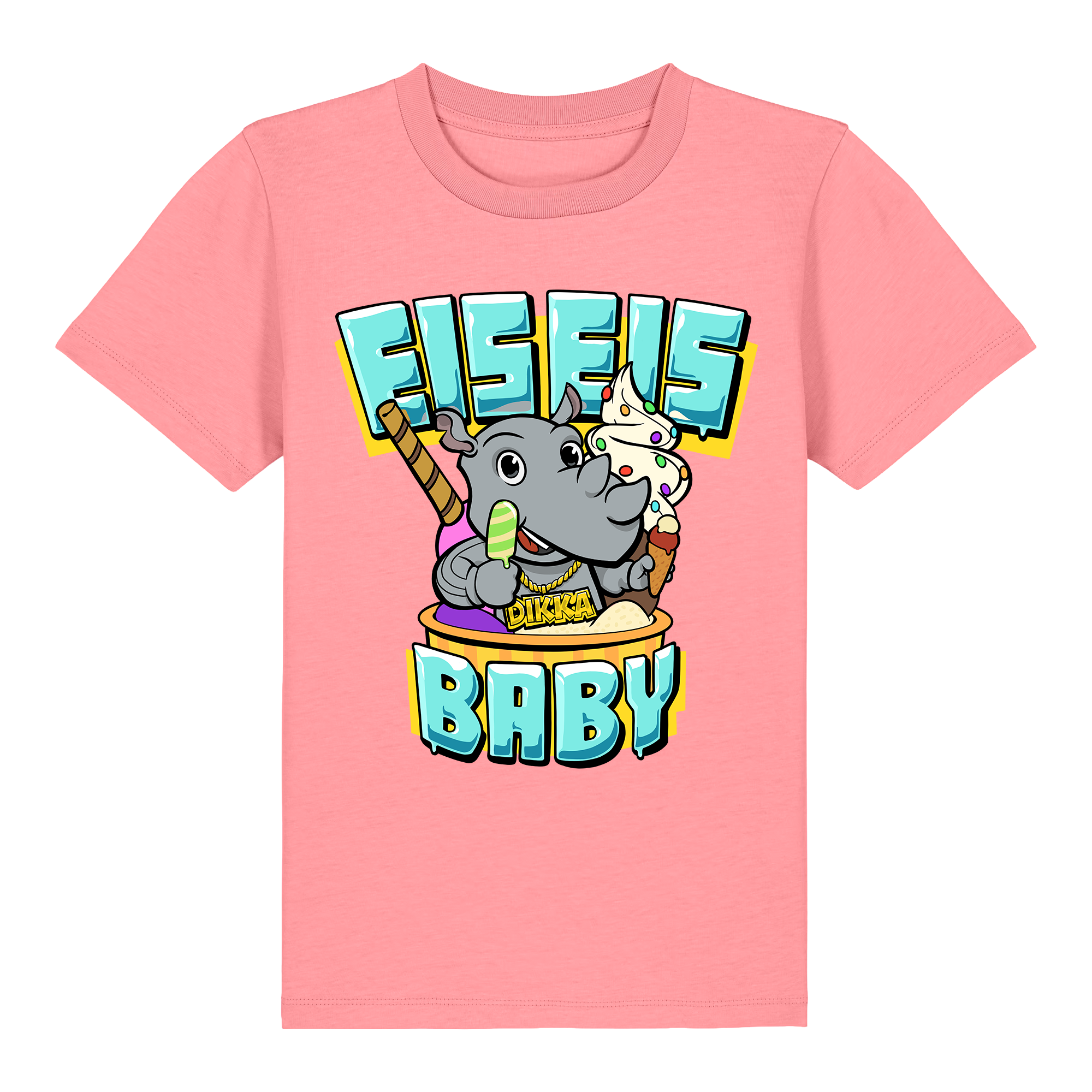 DIKKA Eis Eis Baby Pink Kinder Shirt 441485